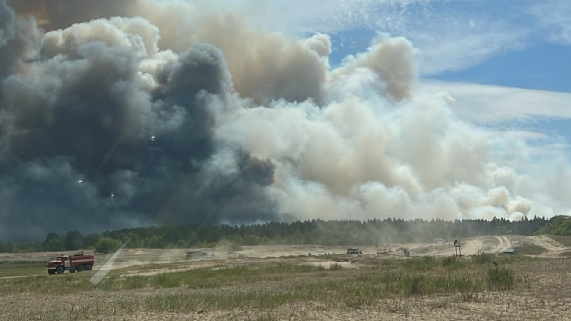 Helicopters and plane deployed to fight fire in Semey Ormany