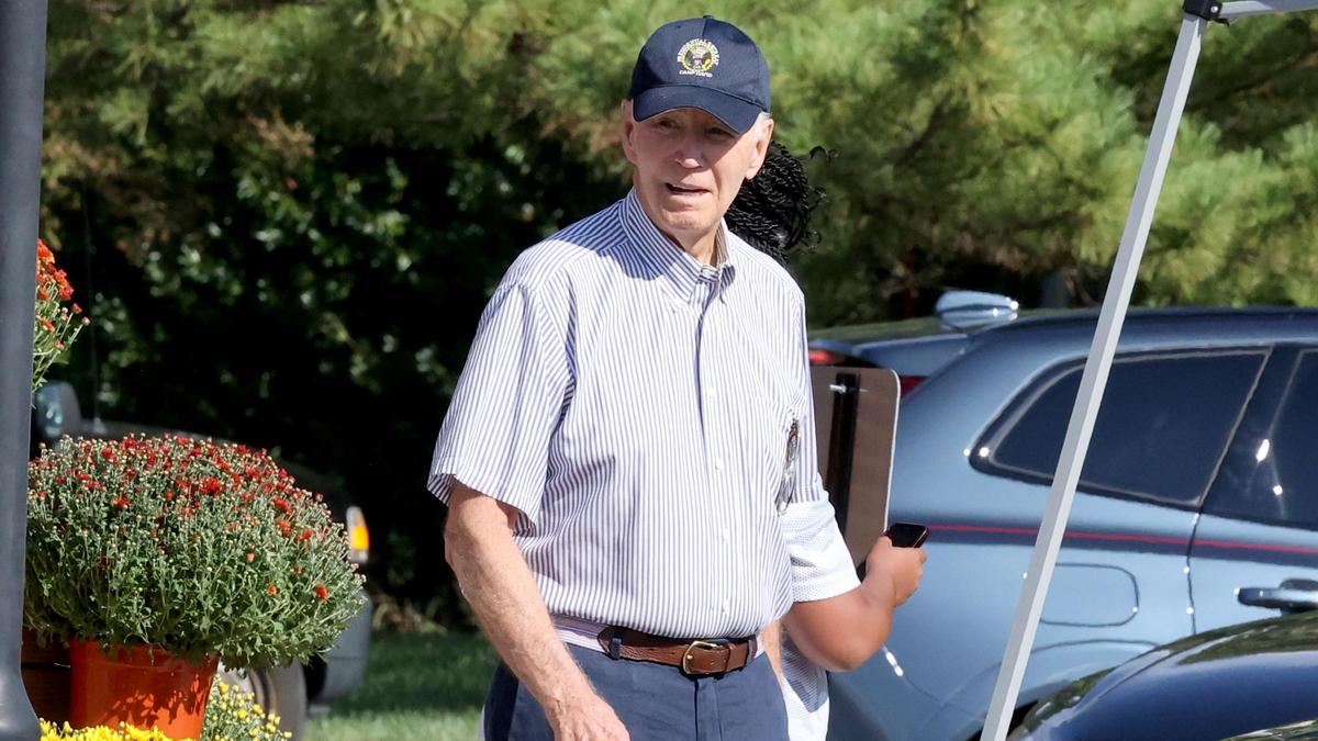 Biden Makes First Public Appearance After Son's Health Warning