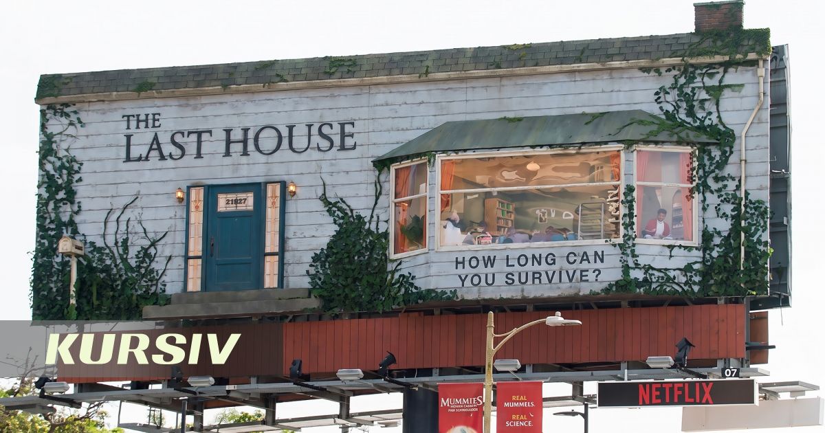 Aktör, Netflix dizisini tanıtmak için dokuz metre yükseklikteki billboardda üç gün yaşadı