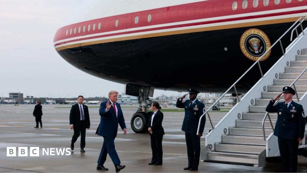 Trump confirms he switched planes after NATO summit due to possible threat