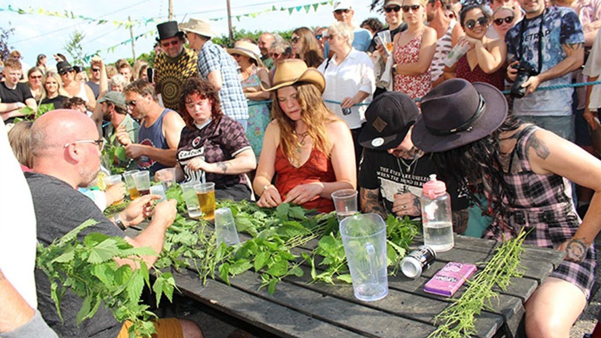 Britons Retain World Nettle Eating Championship Titles