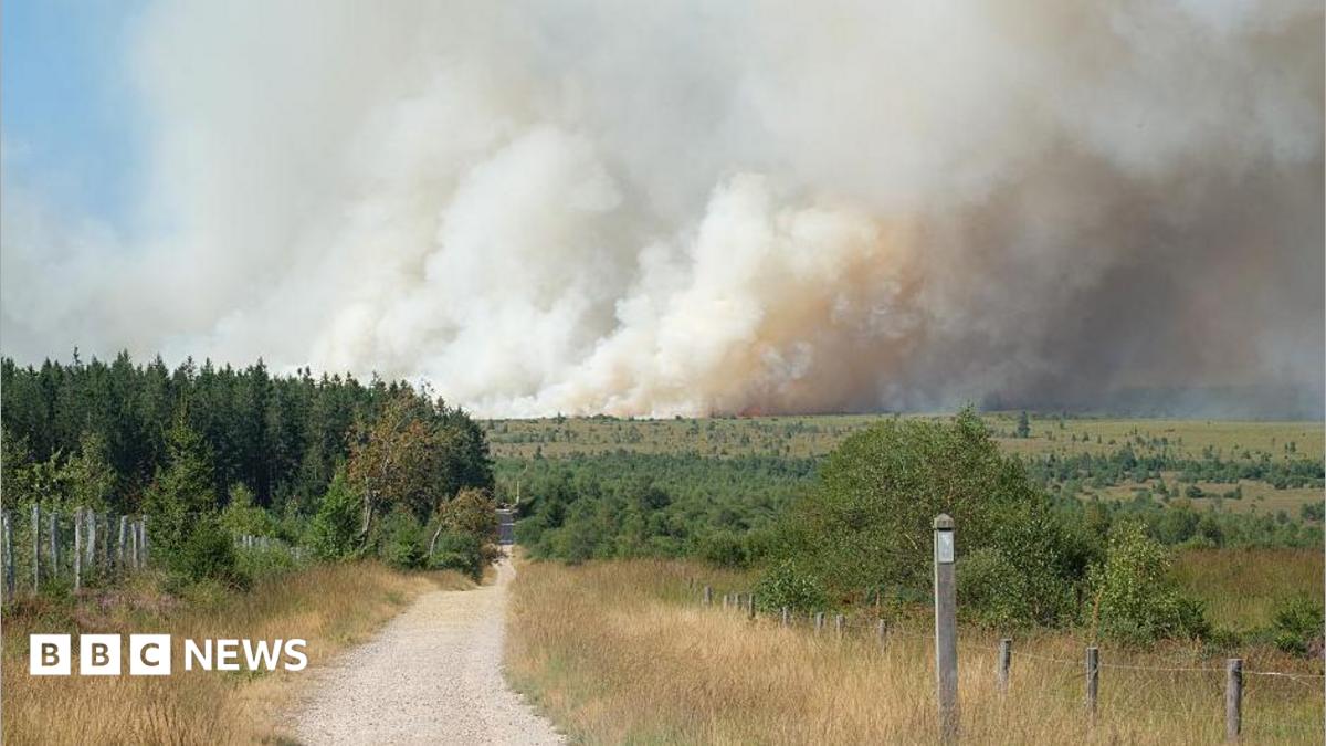 Belgium's High Fens Fire: Residents Evacuated as Blaze Rages