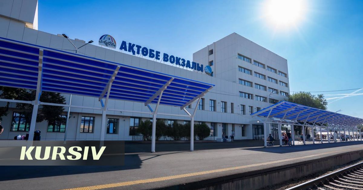Aktöbe'de yenilenen tren istasyonu hizmete açıldı