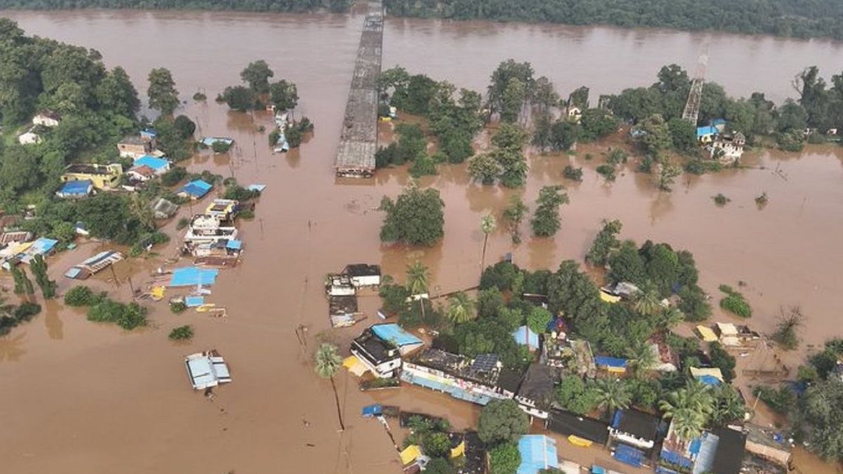 Heavy rains in India kill 56, damage over 1,000 homes