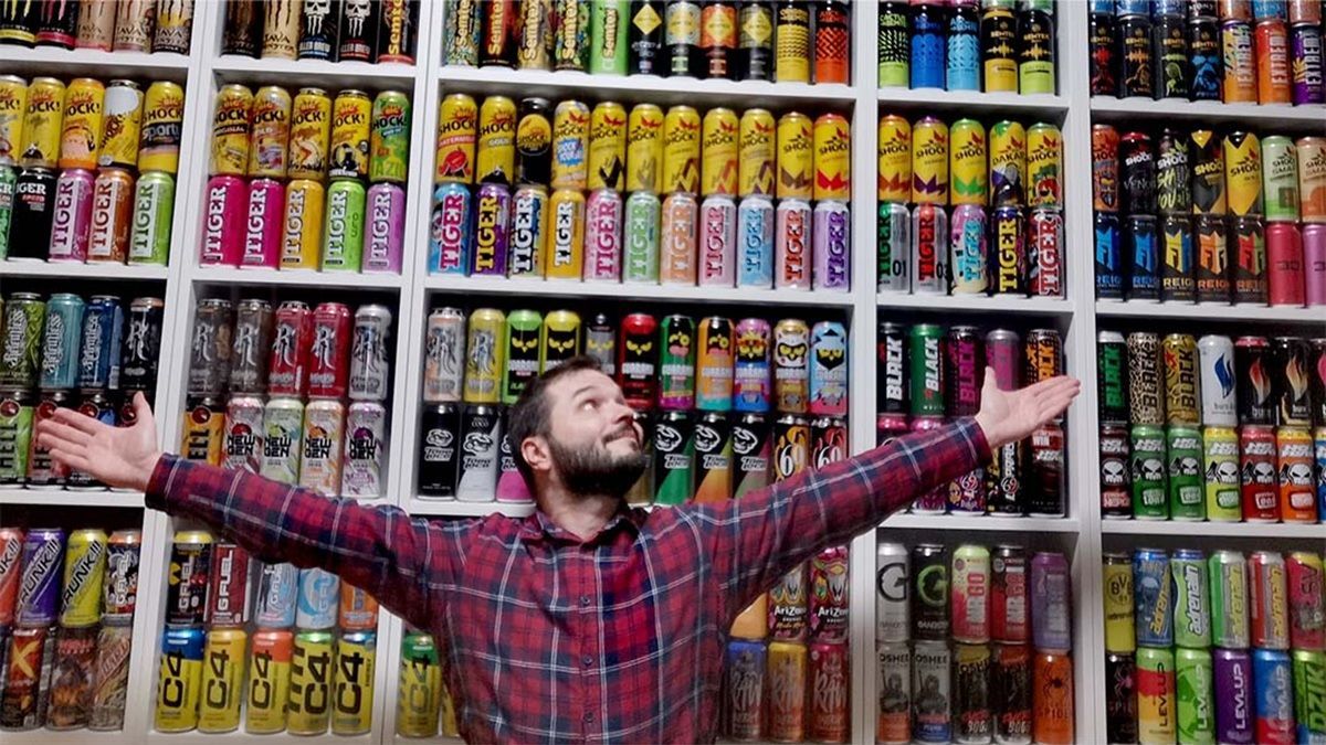 Hungarian Student Sets World Record with 2,000 Energy Drink Cans