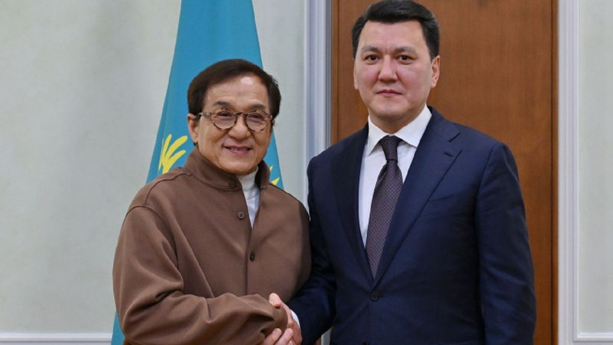 Erlan Karin, Jackie Chan ile Kazakistan'daki film çekimlerini görüştü