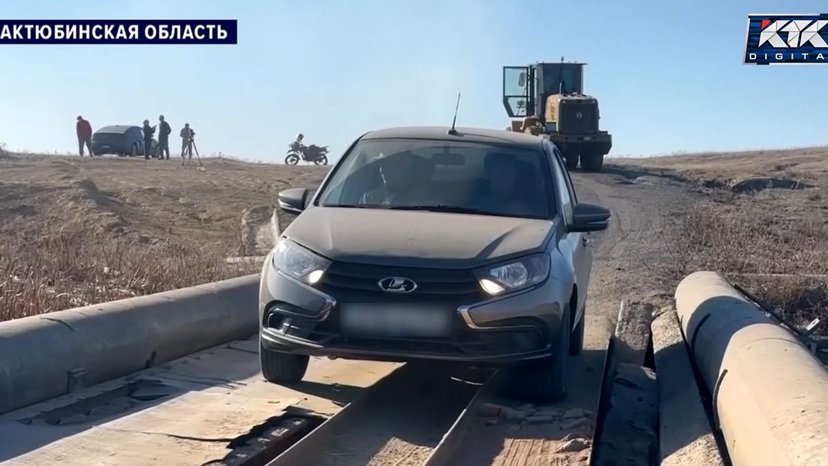 Kazakhstan village parents fear sending children to school over unsafe river crossing