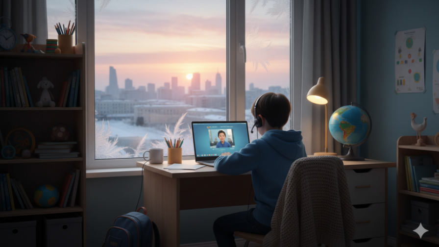 Астанадағы мектеп оқушылары қашықтан оқуға көшеді