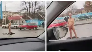 Неизвестный мужчина разгуливал обнаженным в Кордае: полиция возбудила дело