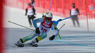 Kazakhstani Skier Outperforms Olympic Champion in Super-G Final
