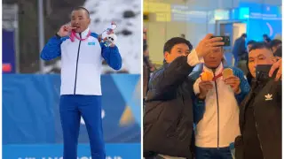 تريۋمفالنوە ۆوزۆراششەنيە: ەربول حاميتوۆ پريۆەز زولوتو پاراليمپيادى ۆ كازاحستان