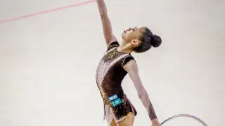 Казахстанская гимнастка Акмарал Ерекешева завоевала золото в Греции