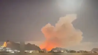 Иран қаласының үстінен алып отты шар пайда болды