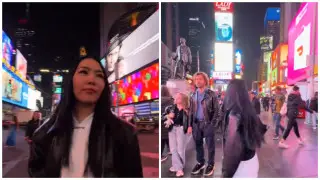 Максим Галкин случайно попал в клип казахстанской певицы Yenlik в Нью-Йорке