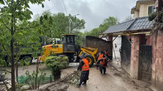 Алматыда ірі көлемдегі сел жүрді: Зардап шеккендер жоқ