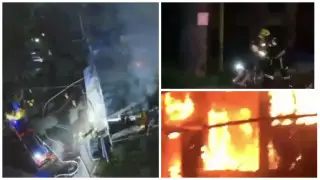 Алматыда түнде кафеде өрт шықты: Өрт сөндірушілер бес газ баллонын шығарды