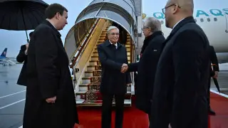 Kazakh President Tokayev Arrives in Moscow for Victory Day Celebrations