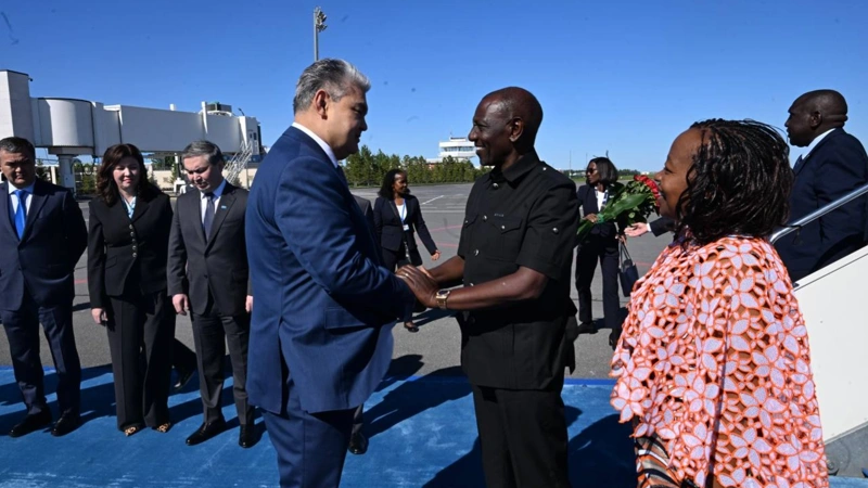 Kenyan President Ruto Arrives in Kazakhstan for State Visit