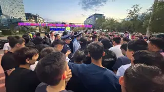 Foreign License Plate Cars Protest Atyrau Police Crackdown