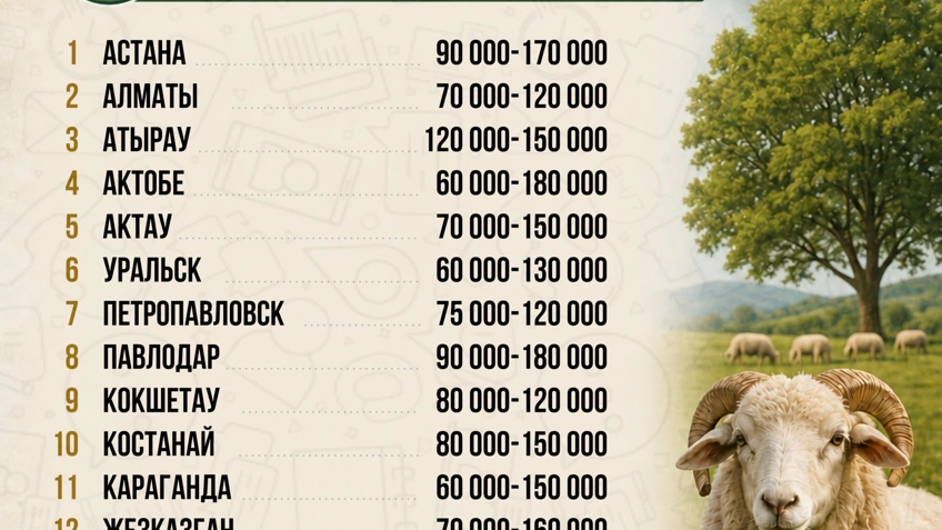 Kazakhstan: Sheep Prices for Kurban Ait Vary Widely by Region